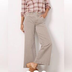 Kut From The Kloth Meg High Rise Wide Leg - Coffee Cream size 6